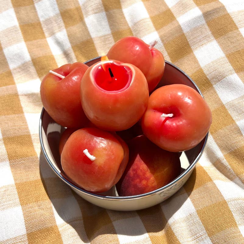 Peach Beeswax Candle