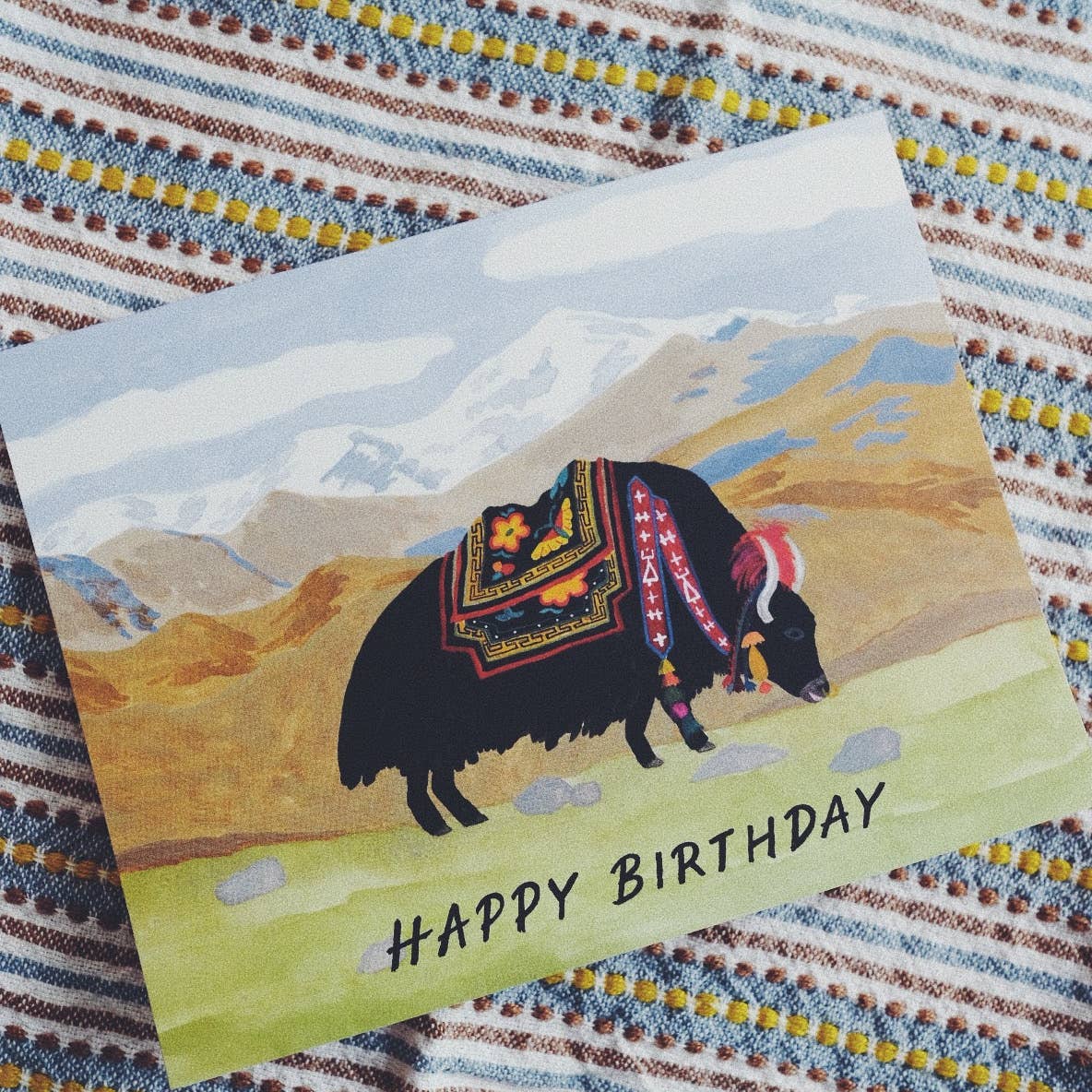 Yak Birthday Greeting Card