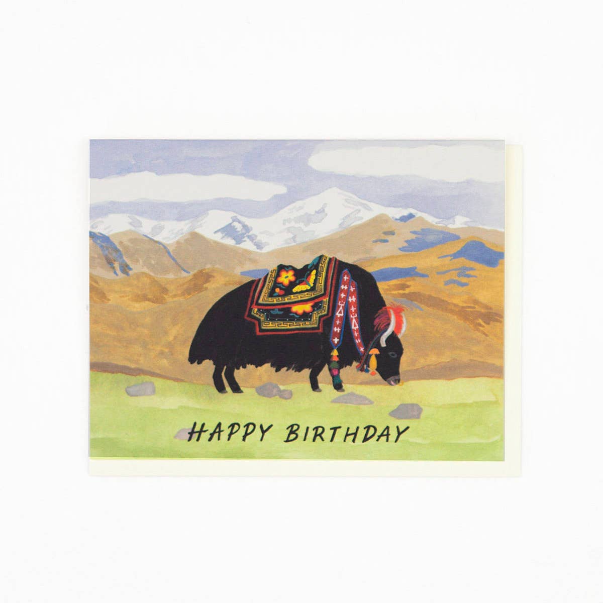 Yak Birthday Greeting Card
