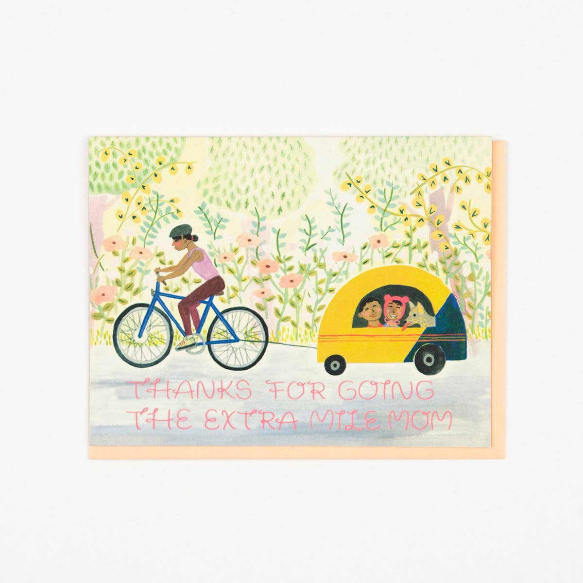 Cyclist Mom Greeting Card