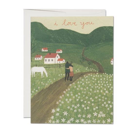 I Love You Valley Greeting Card