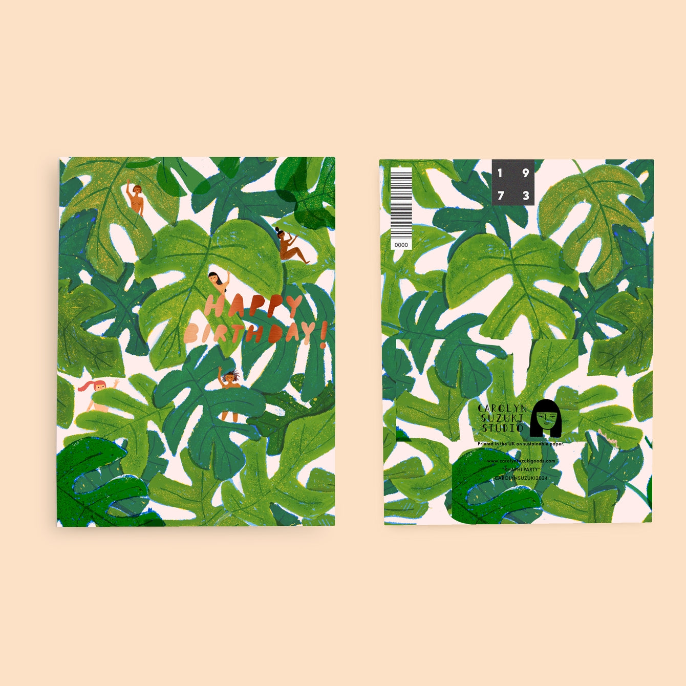 Leafy Birthday Greeting Card