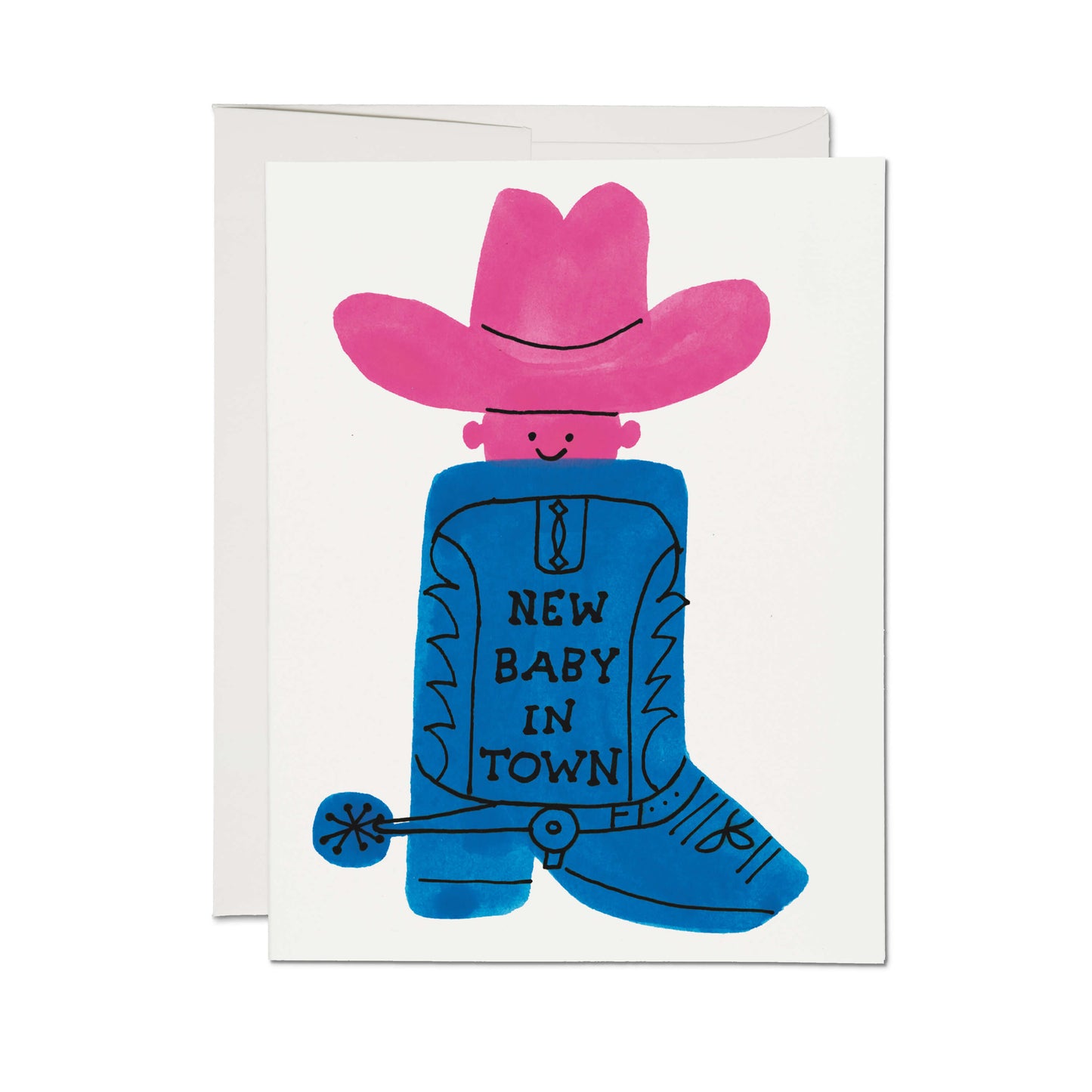 New Baby In Town Greeting Card