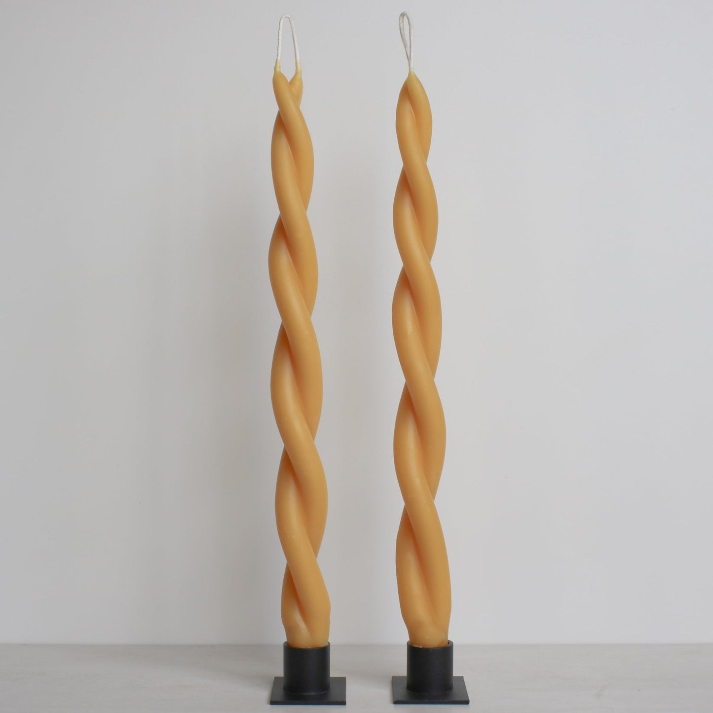 Tall Twisted Beeswax Candles