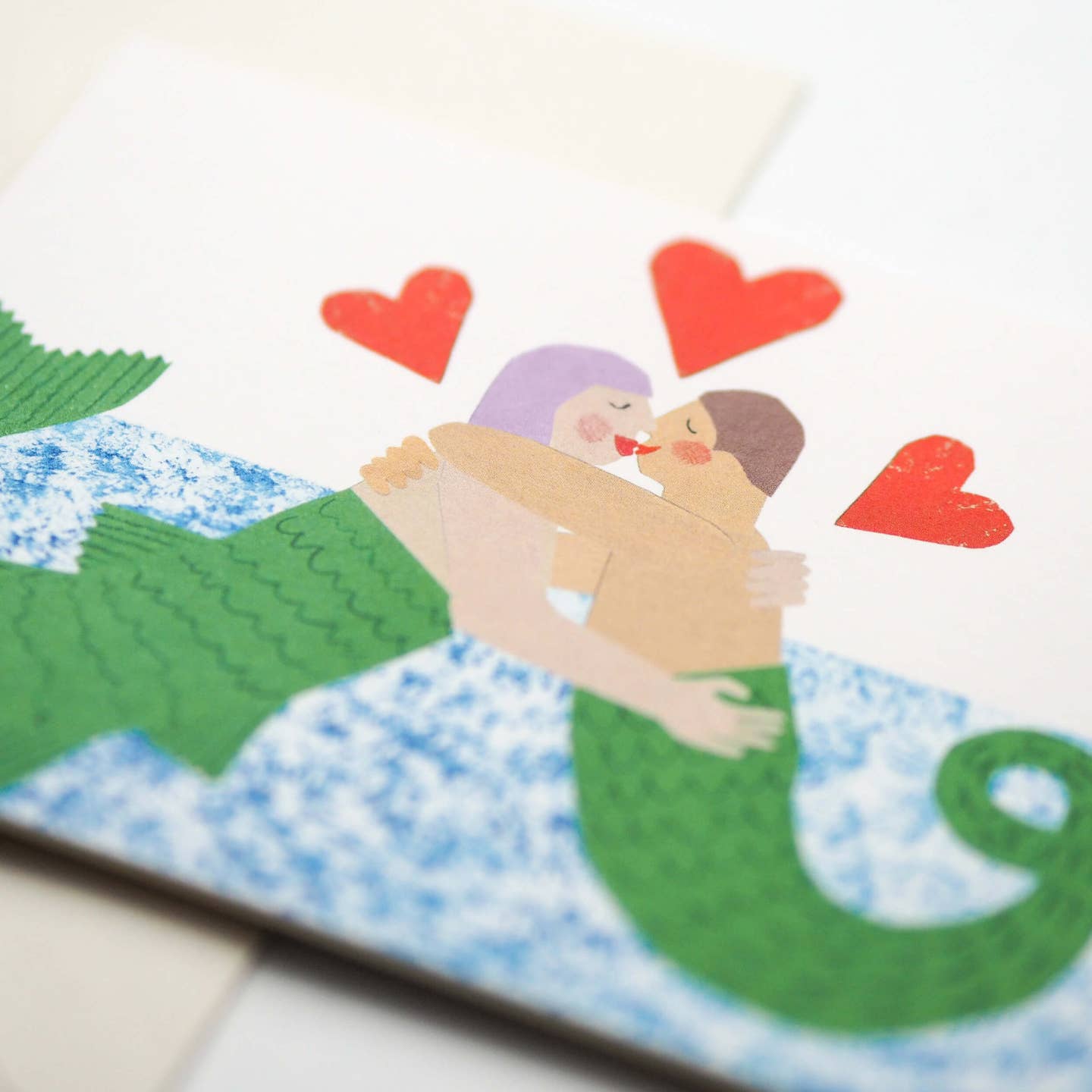 Mermaid Kiss Greeting Card