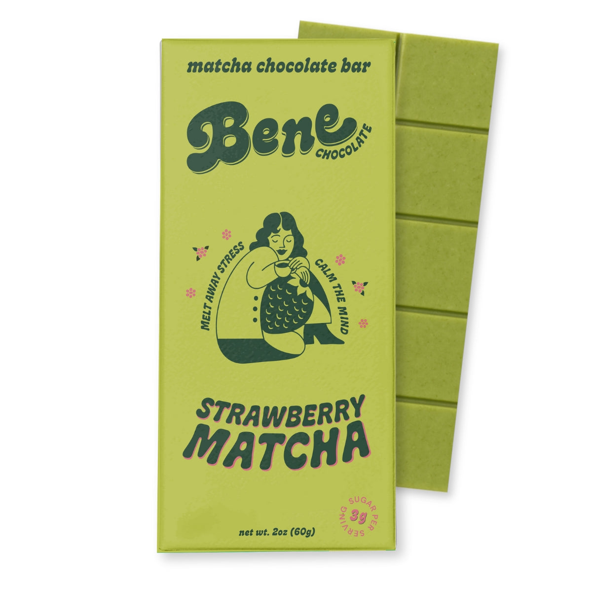 Strawberry Matcha Adaptogenic Chocolate Bar