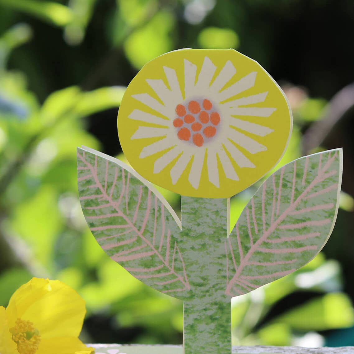 Joy Flower Standing Greeting Card