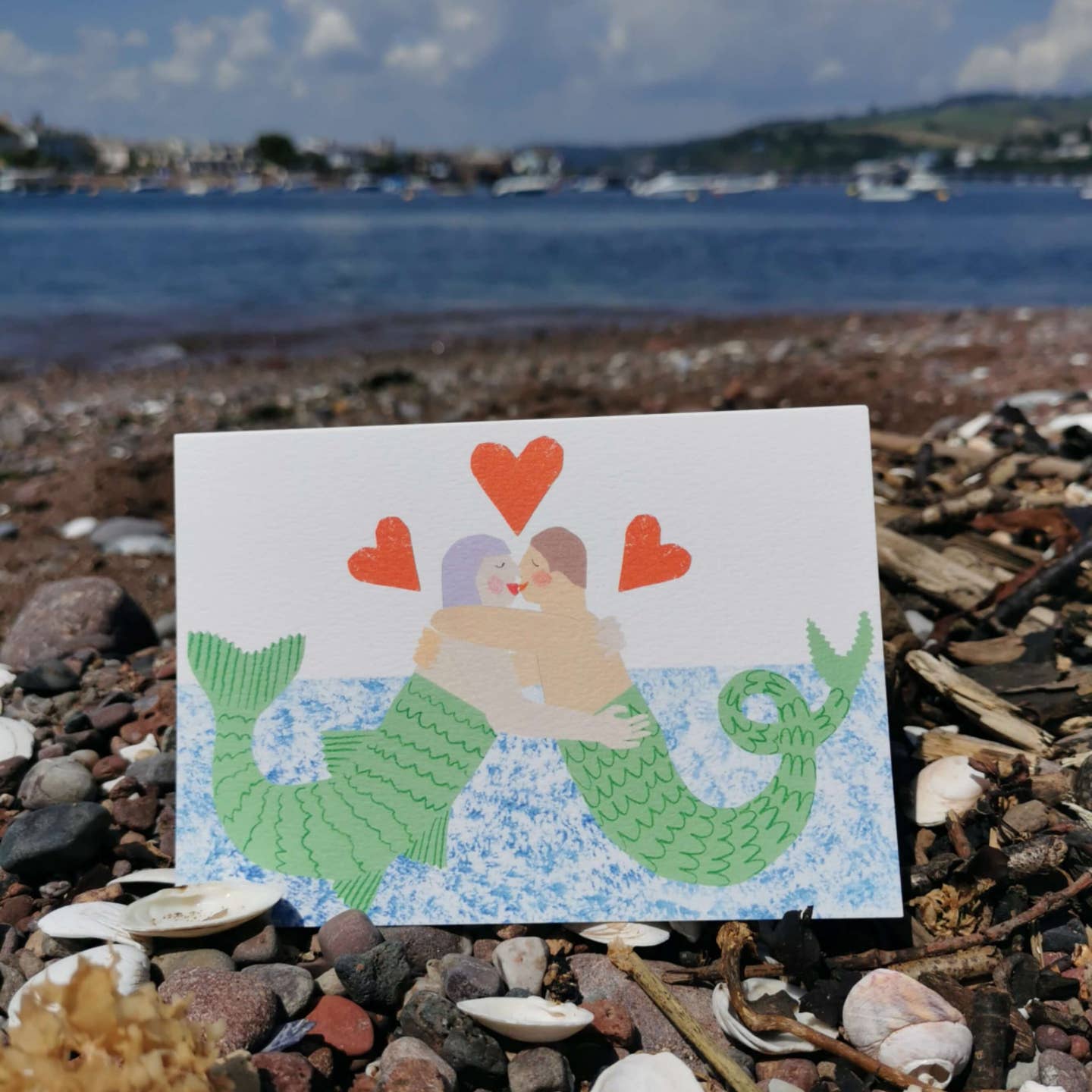 Mermaid Kiss Greeting Card