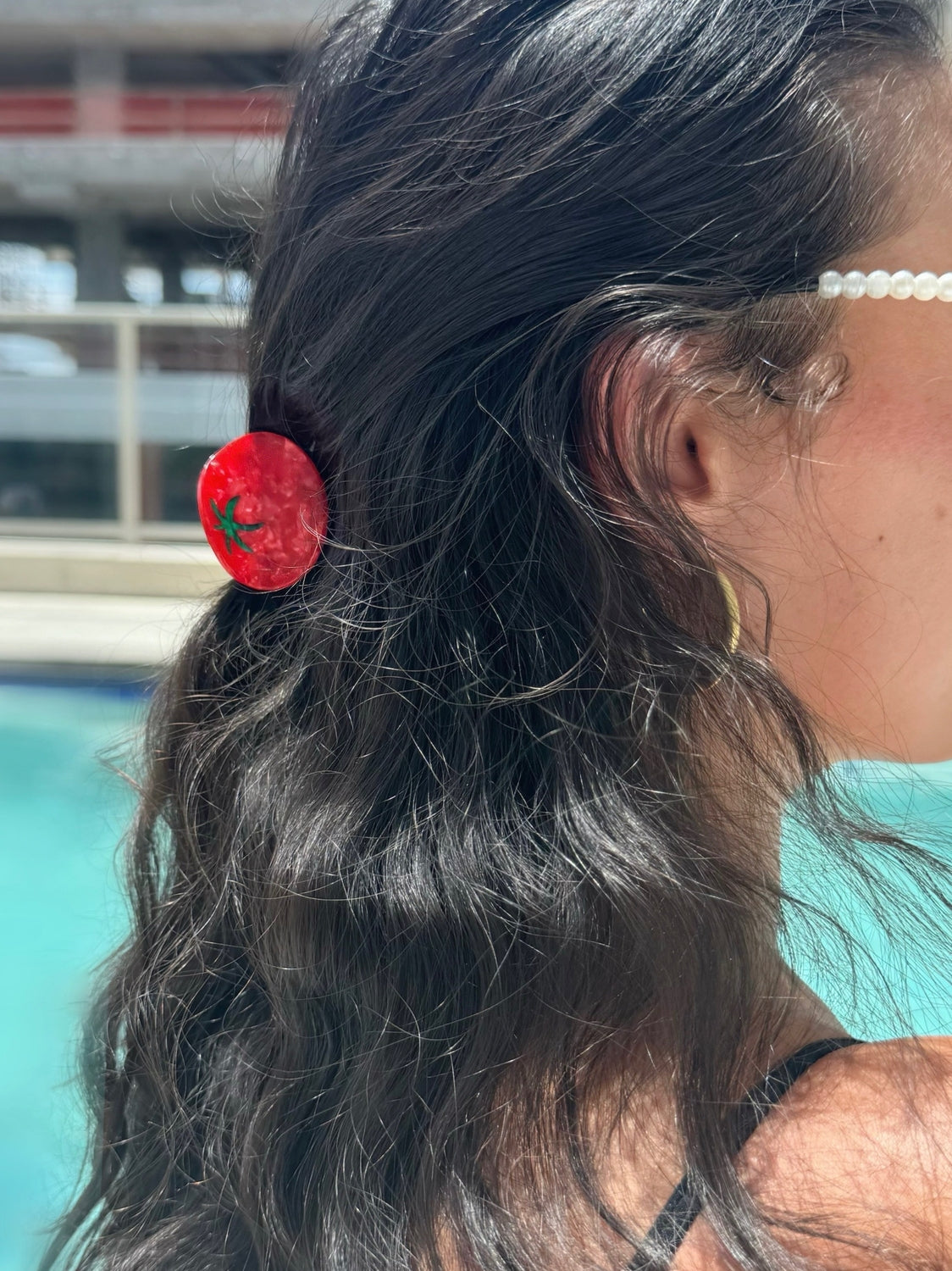 Small Tomato Claw Clip