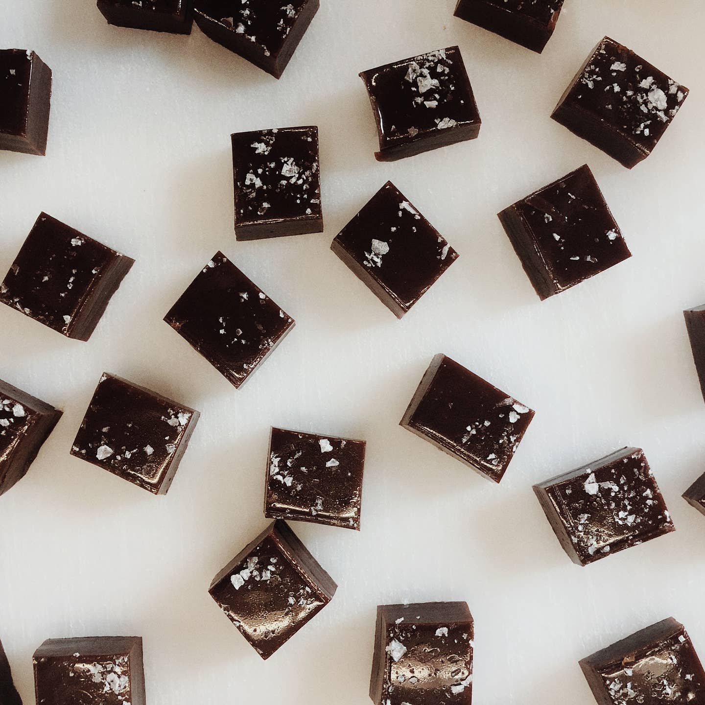 Dark Chocolate Salted Caramels