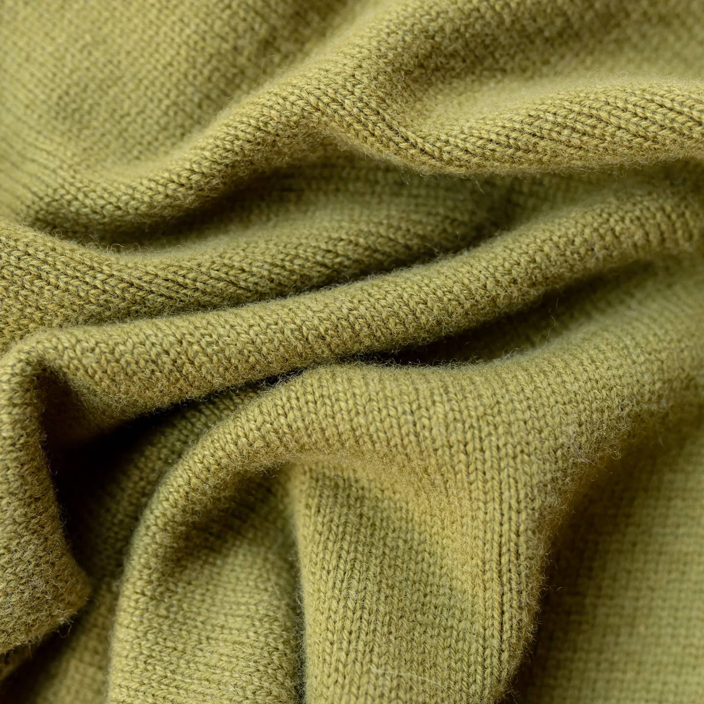 Merino Triangle Scarf in Olive
