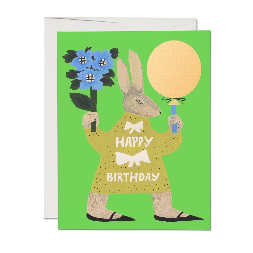 Birthday Rabbit Greeting Card