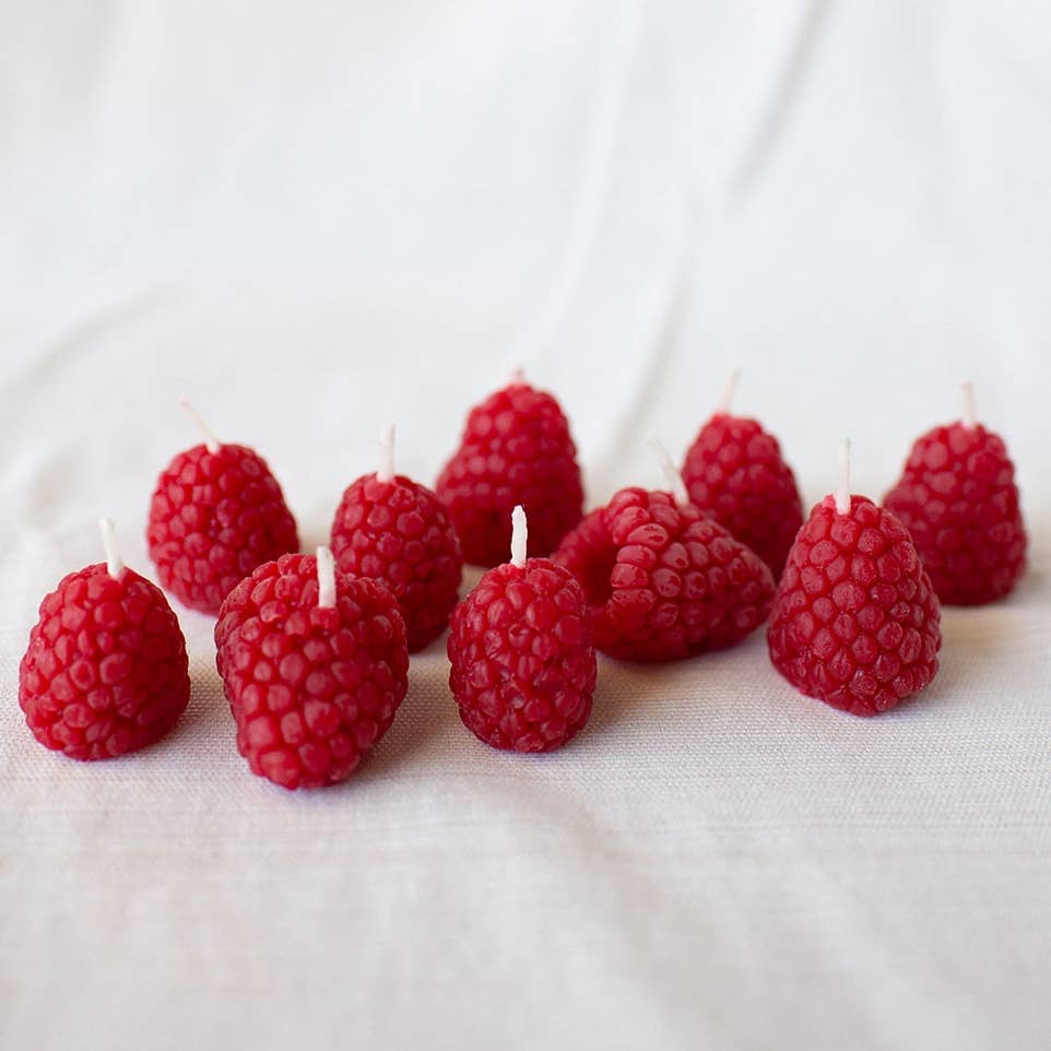 Raspberry Beeswax Candles
