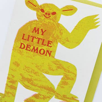 My Little Demon Greeting Card