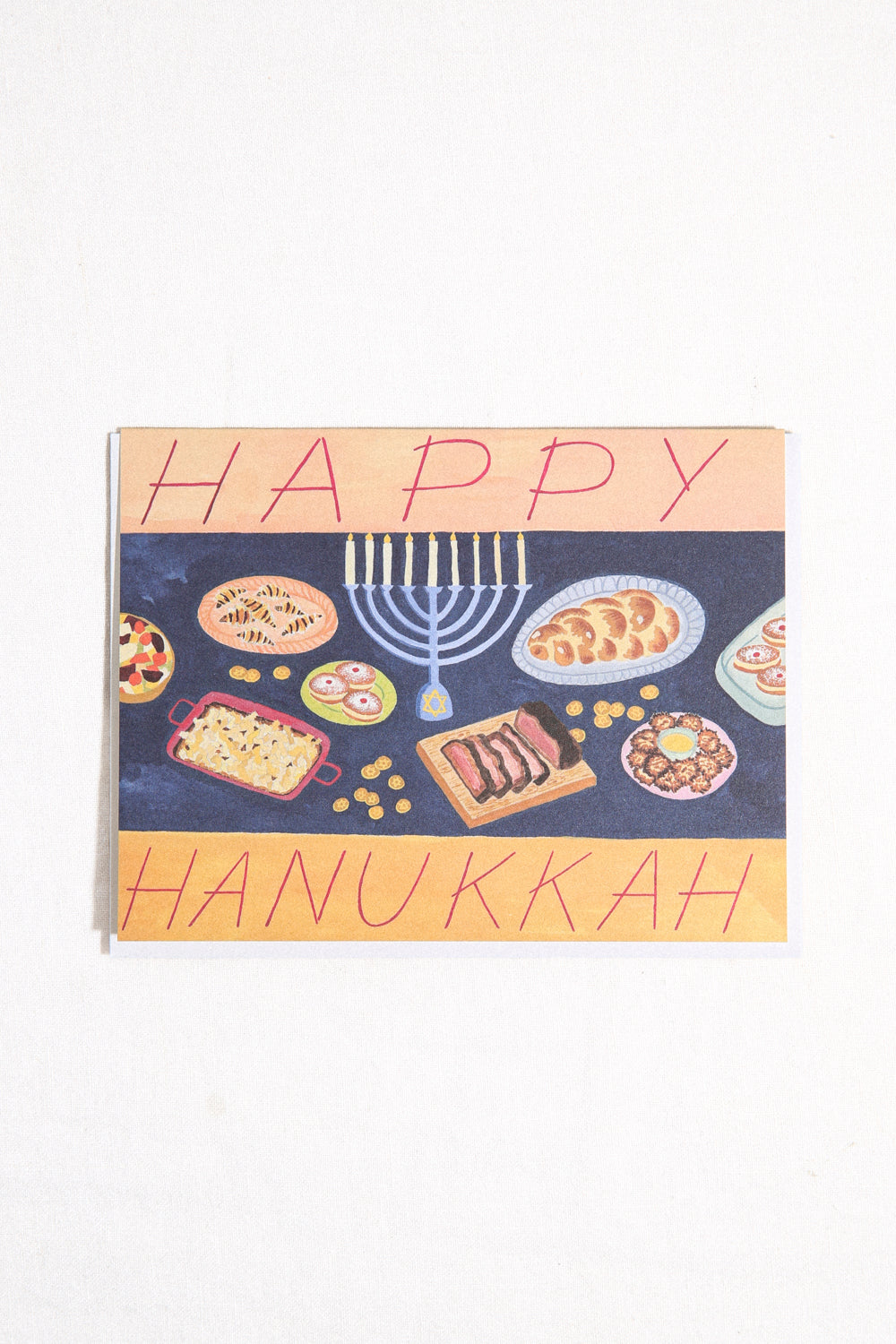 Hanukkah Feast Greeting Card