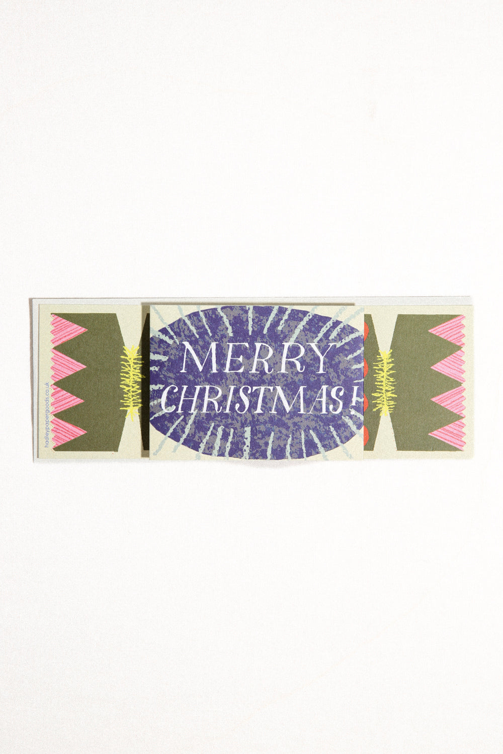 Christmas Cracker Diamond Pull Out Greeting Card