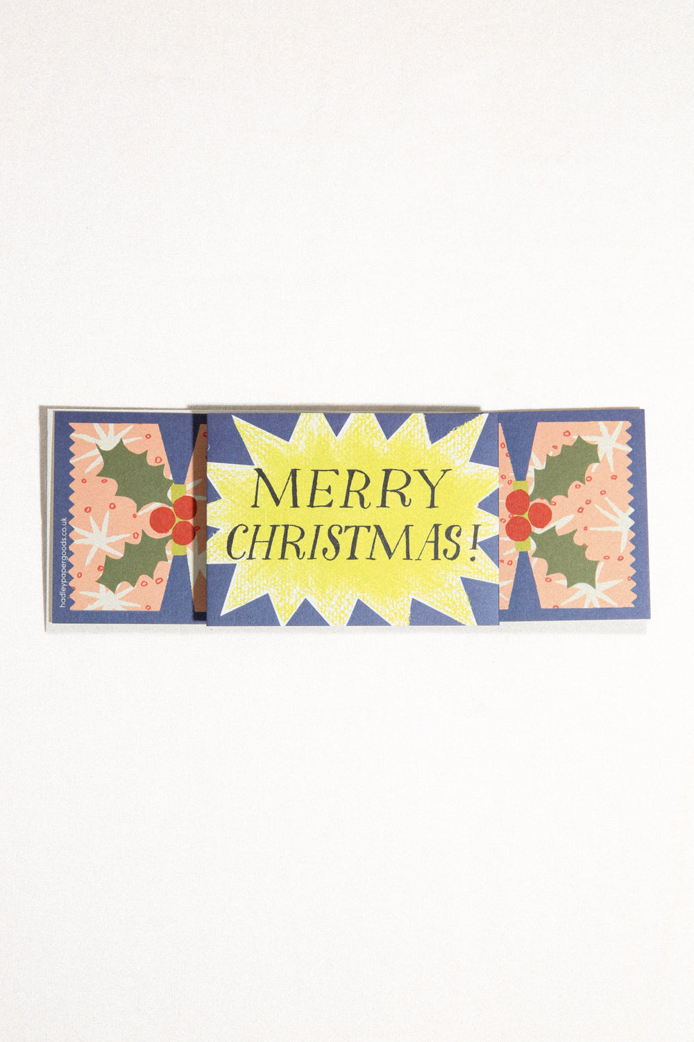 Christmas Cracker Starburst Pull Out Greeting Card