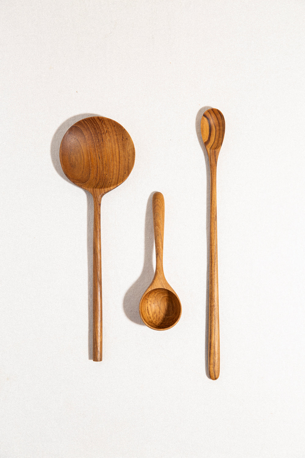 Long Teak Coffee Scoop