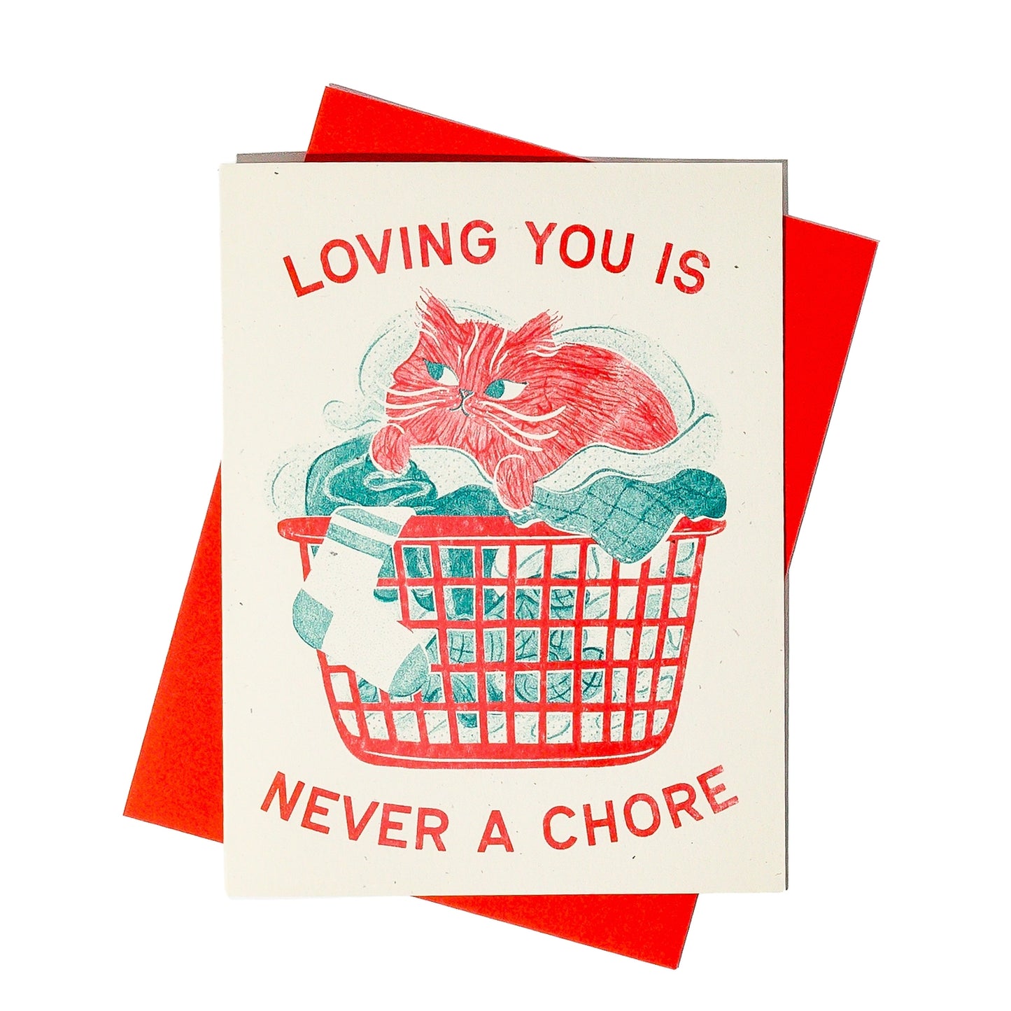 Never a Chore Greeting Card
