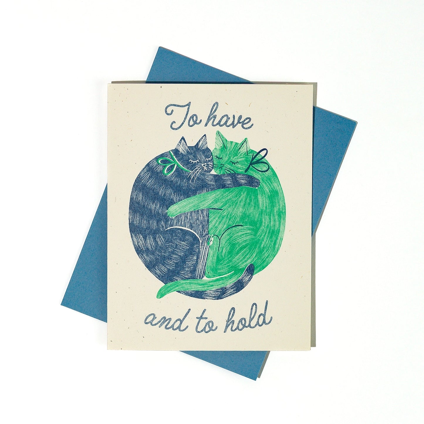 To Have and to Hold Cats Greeting Card
