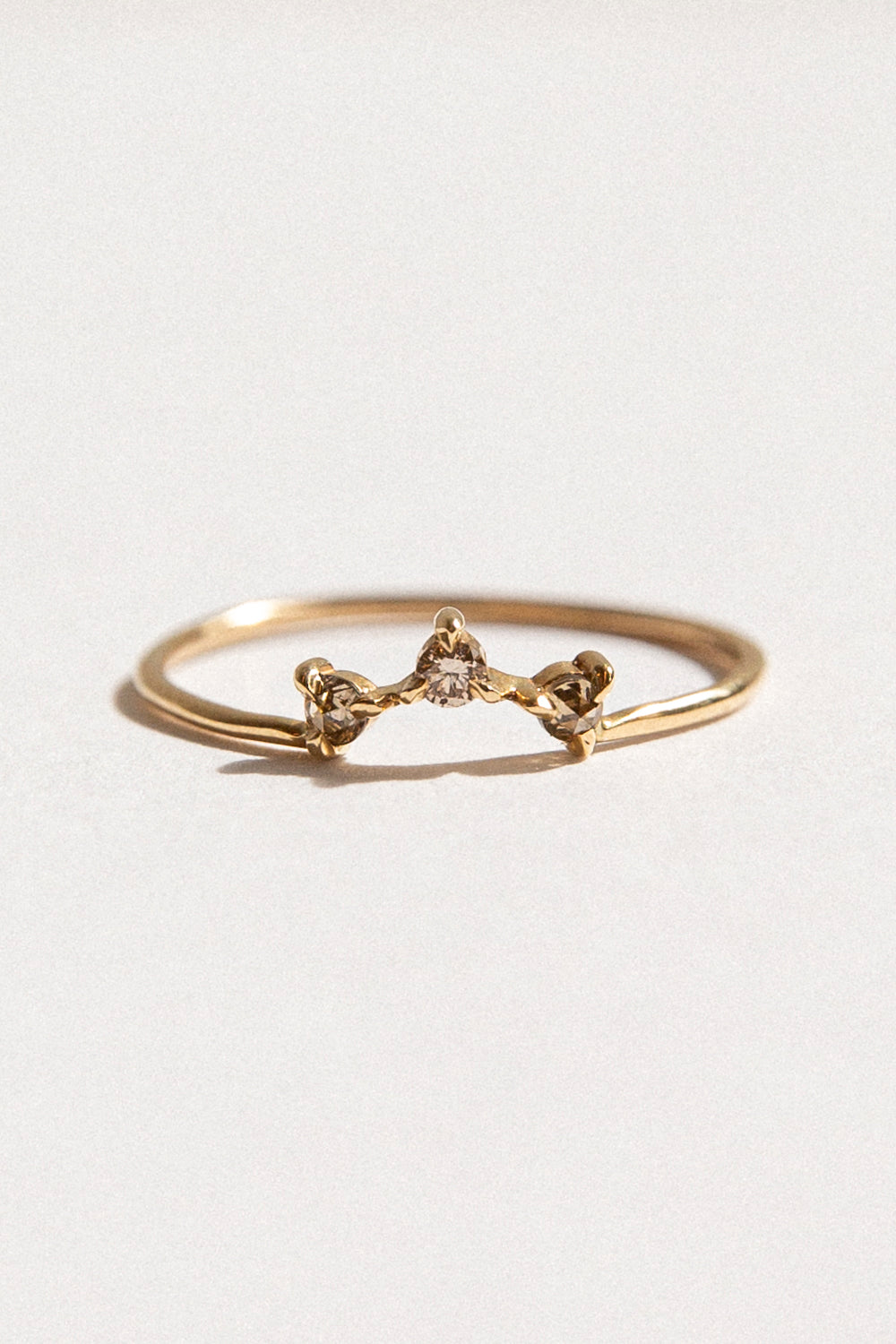 Brown Champagne Diamond Willow Ring