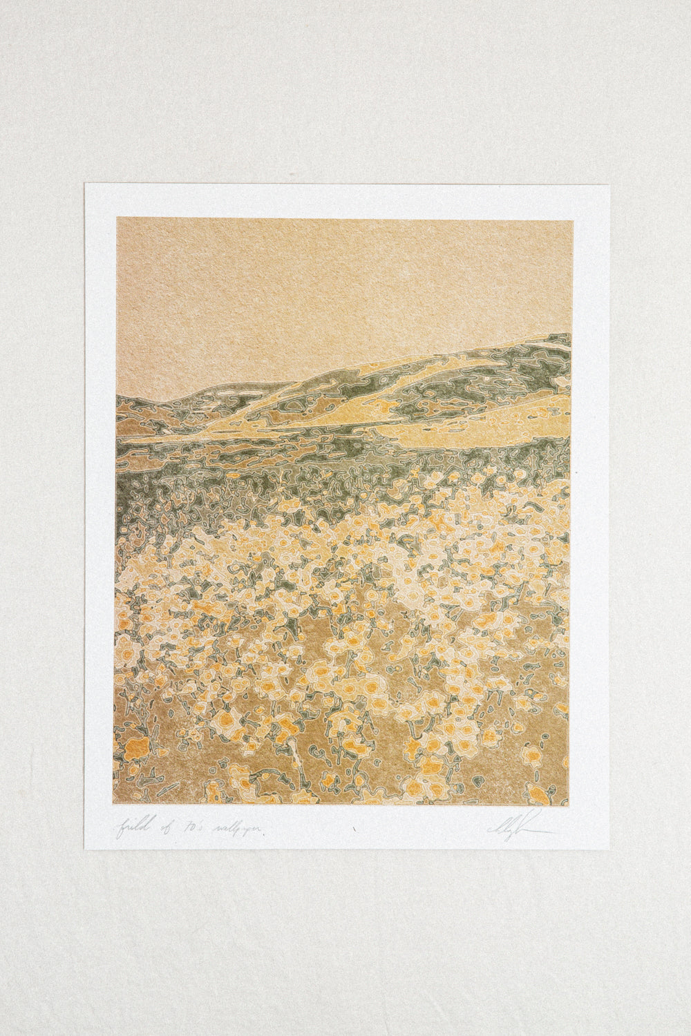 Field of 70's Wallpaper Print