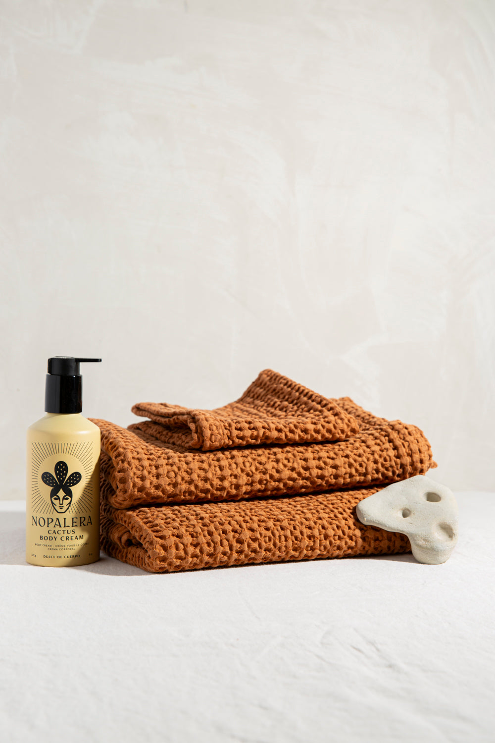 Cotton Waffle Weave Towel / Terracotta