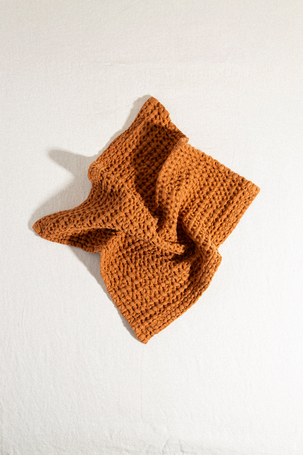 Cotton Waffle Weave Towel / Terracotta