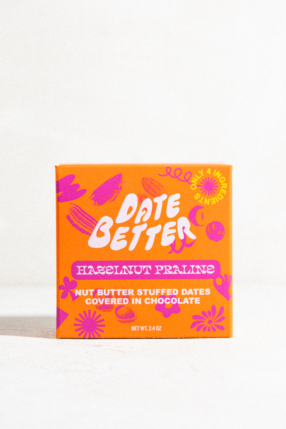 Dark Chocolate Covered Dates / Hazelnut Praline