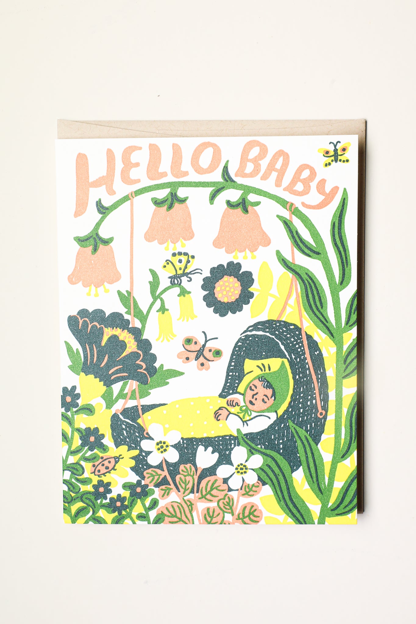 Hello Baby Gnomes Greeting Card
