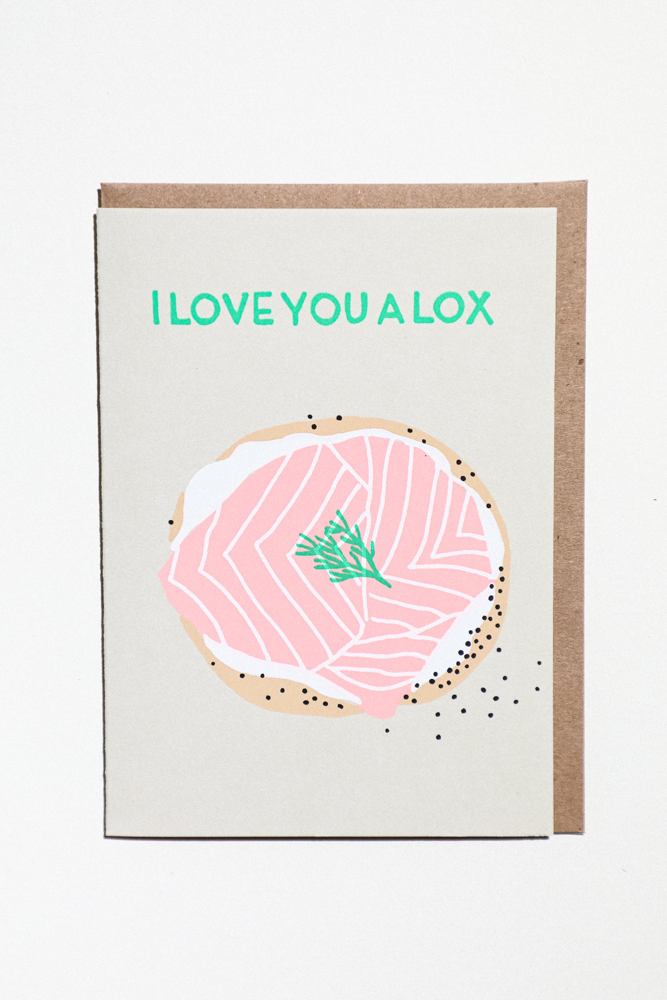 I Love You A Lox Greeting Card