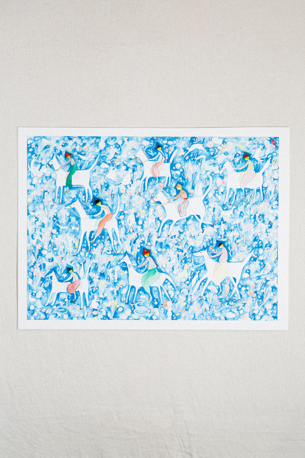 Blue Bell Riders Print
