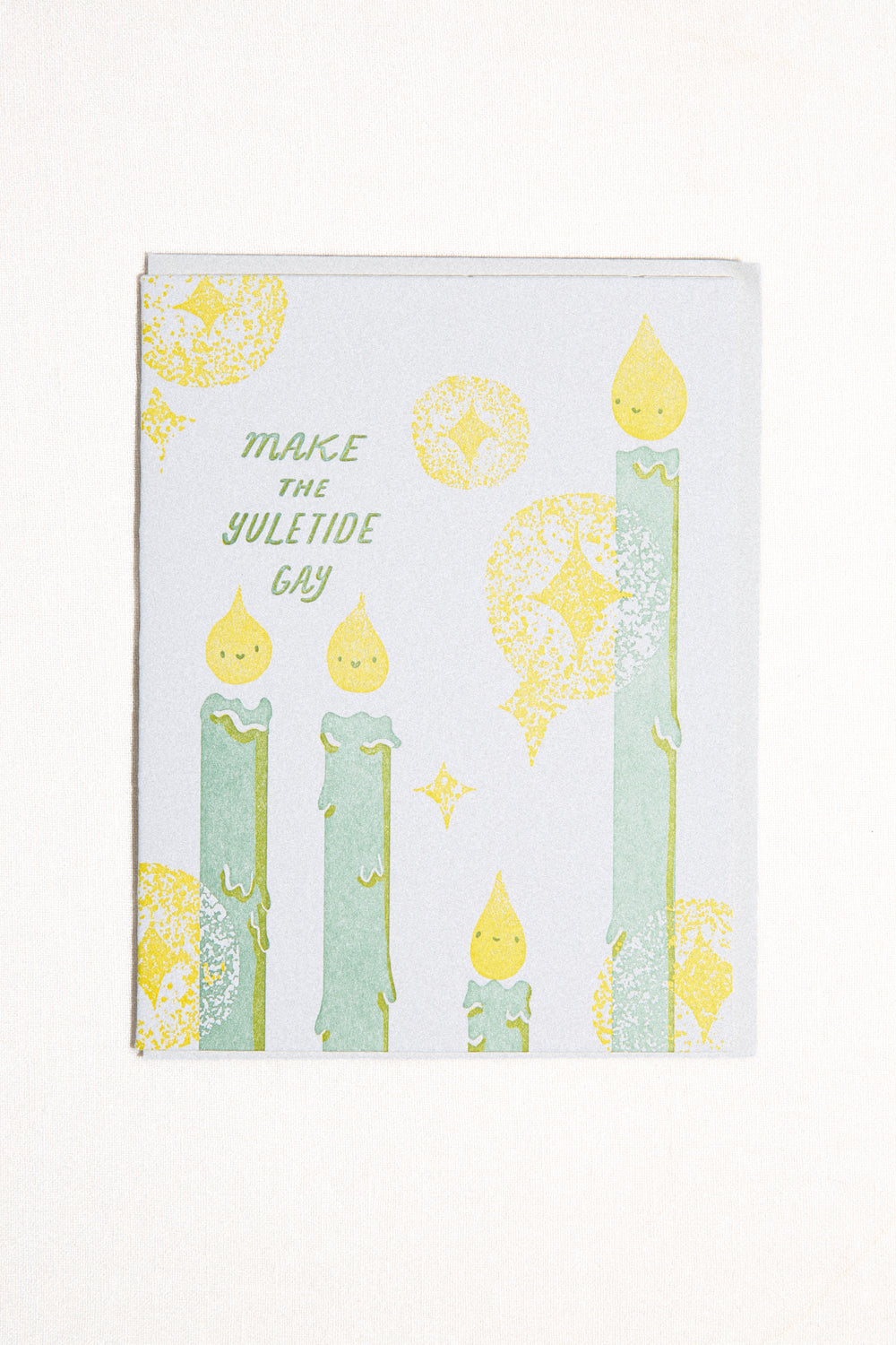 Yuletide Candles Greeting Card