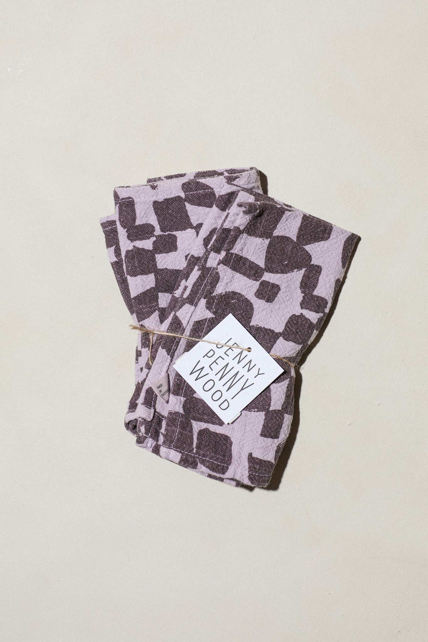 Checks Napkin Pair / Lavender + Moonbeams