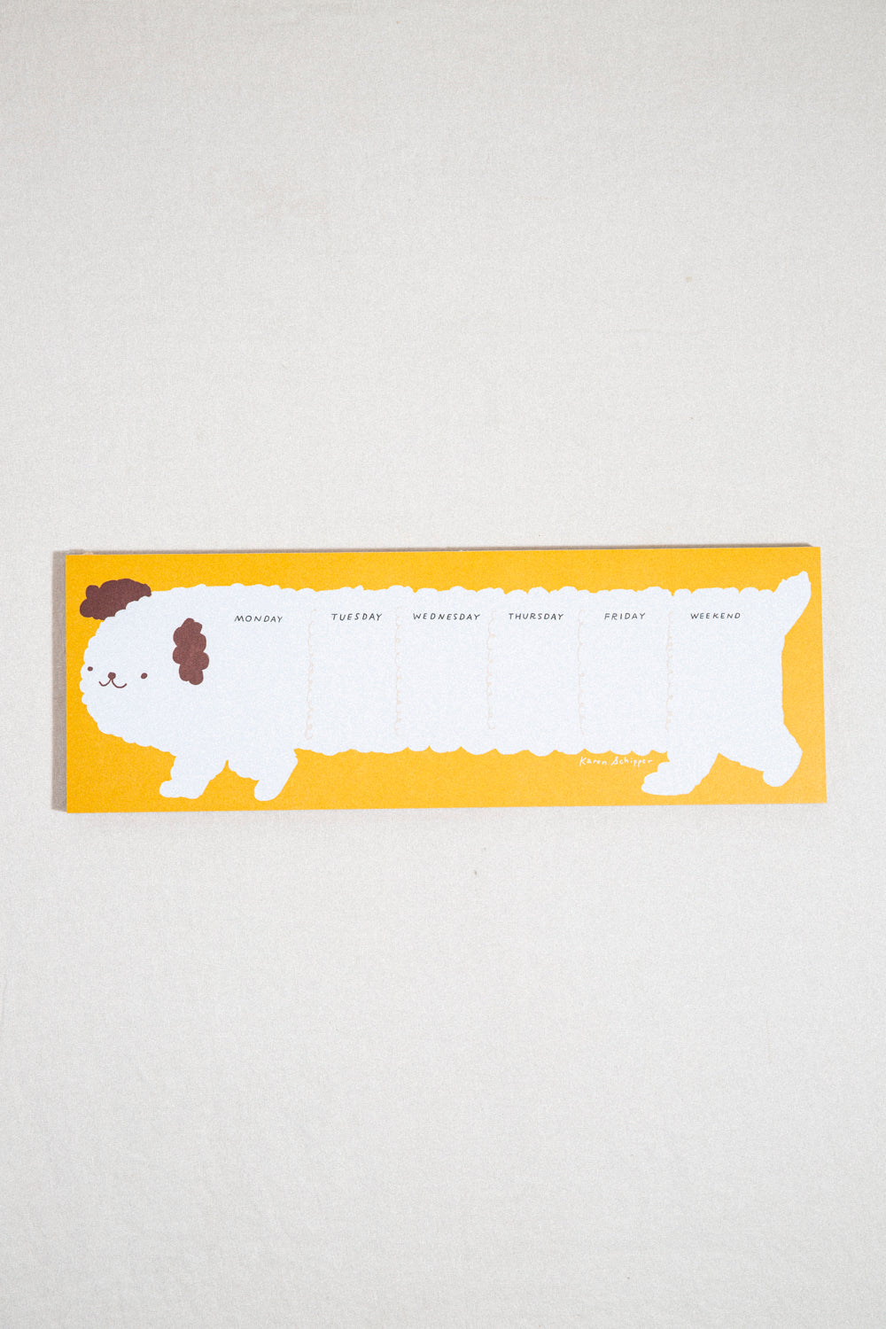 Dog Weekly Planner Pad