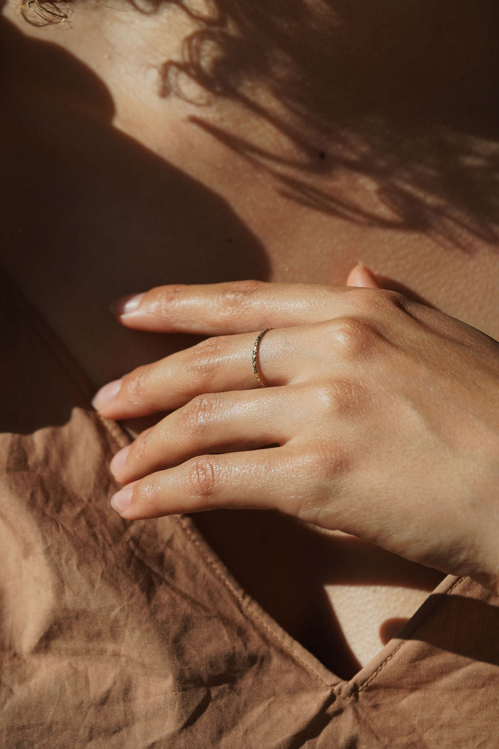 Textured Gold Band