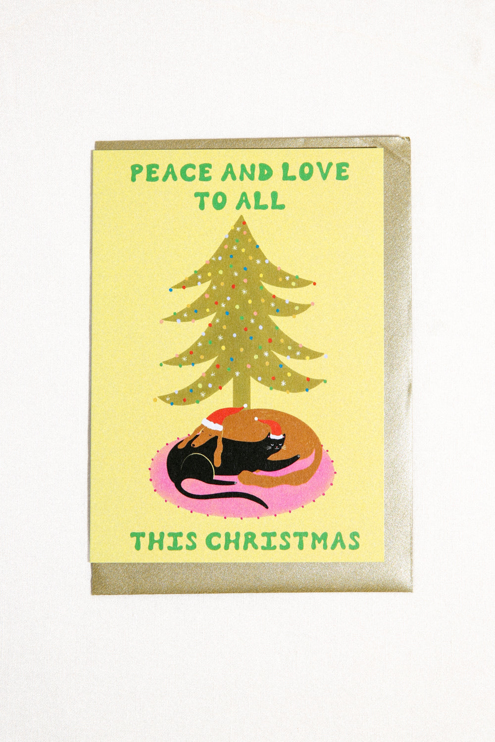 Peace and Love Pets Greeting Card