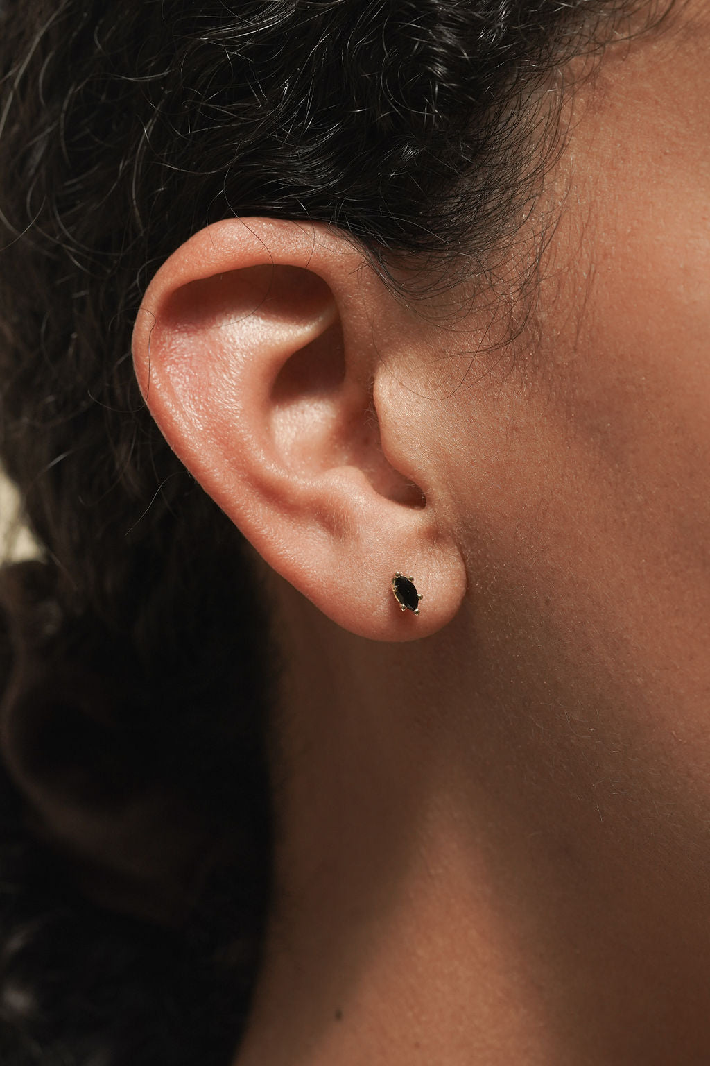 Marquise Onyx Studs