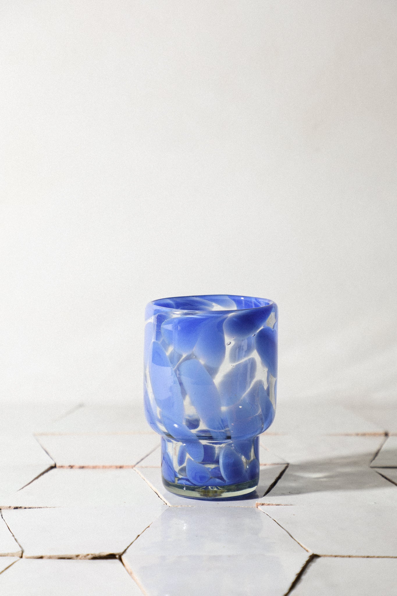 Blue Flecked Glassware