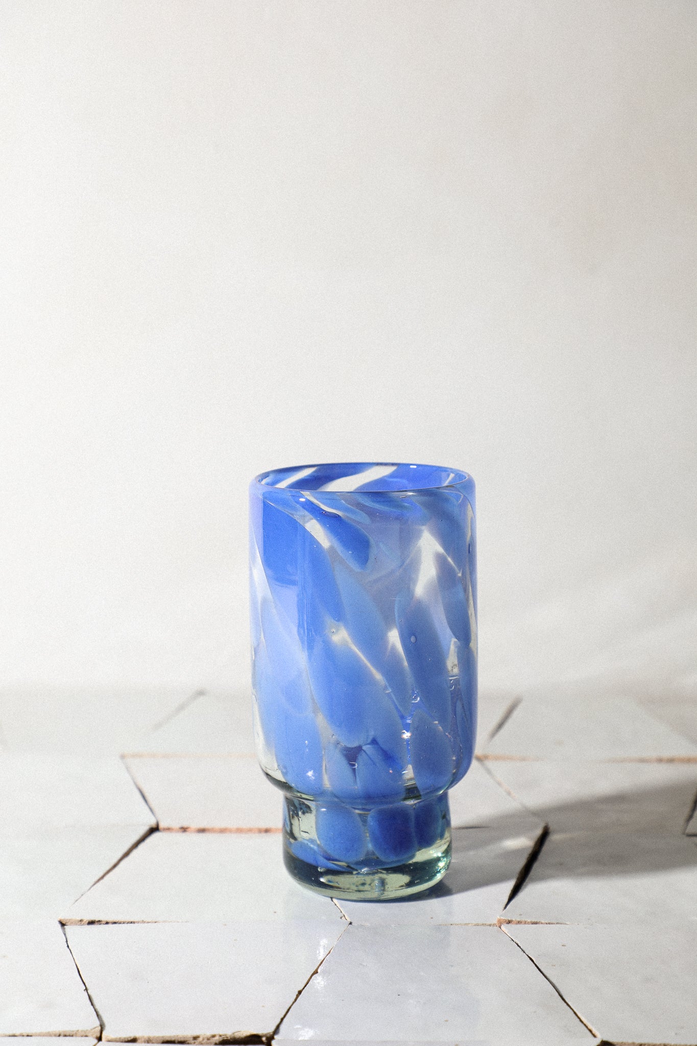 Blue Flecked Glassware