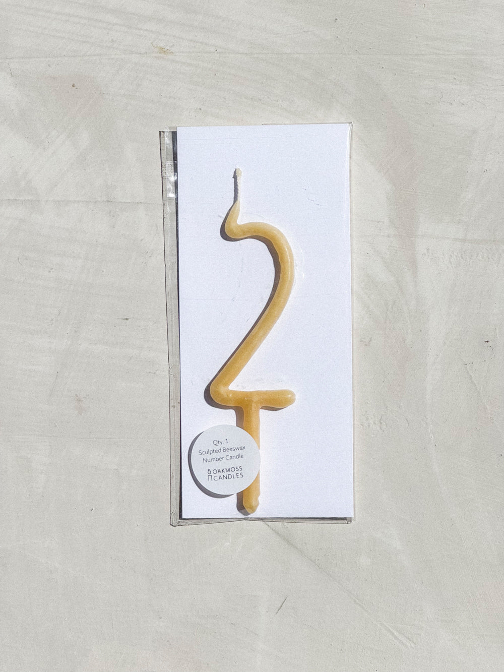 Hand Dipped Beeswax Number Candles
