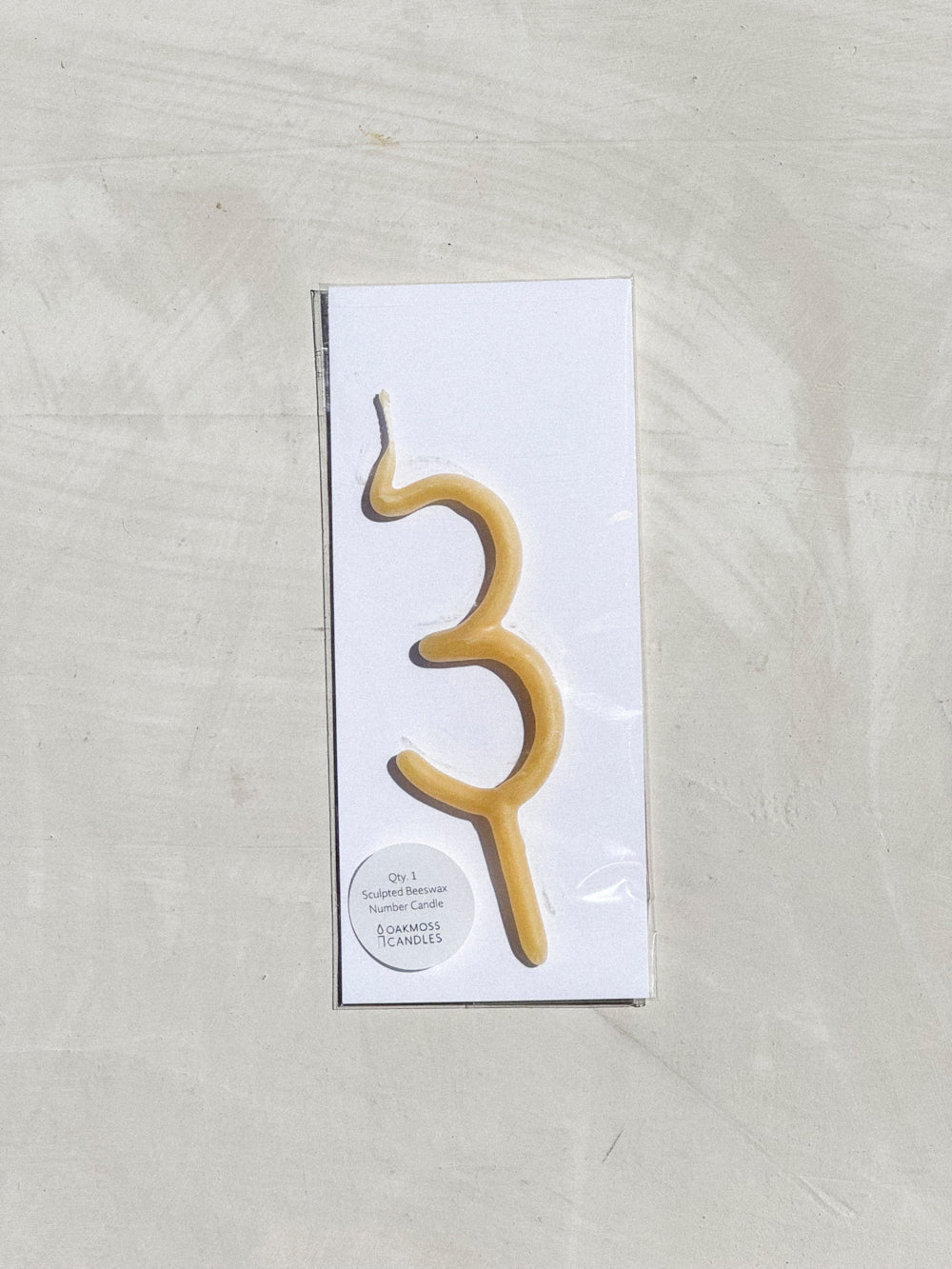 Hand Dipped Beeswax Number Candles
