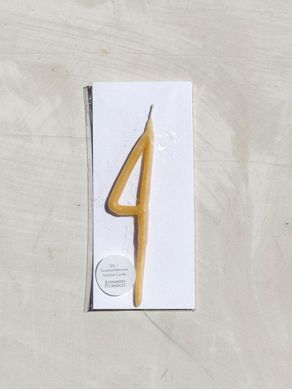 Hand Dipped Beeswax Number Candles