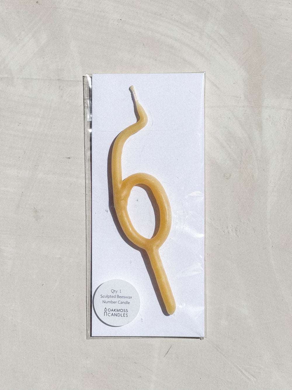 Hand Dipped Beeswax Number Candles
