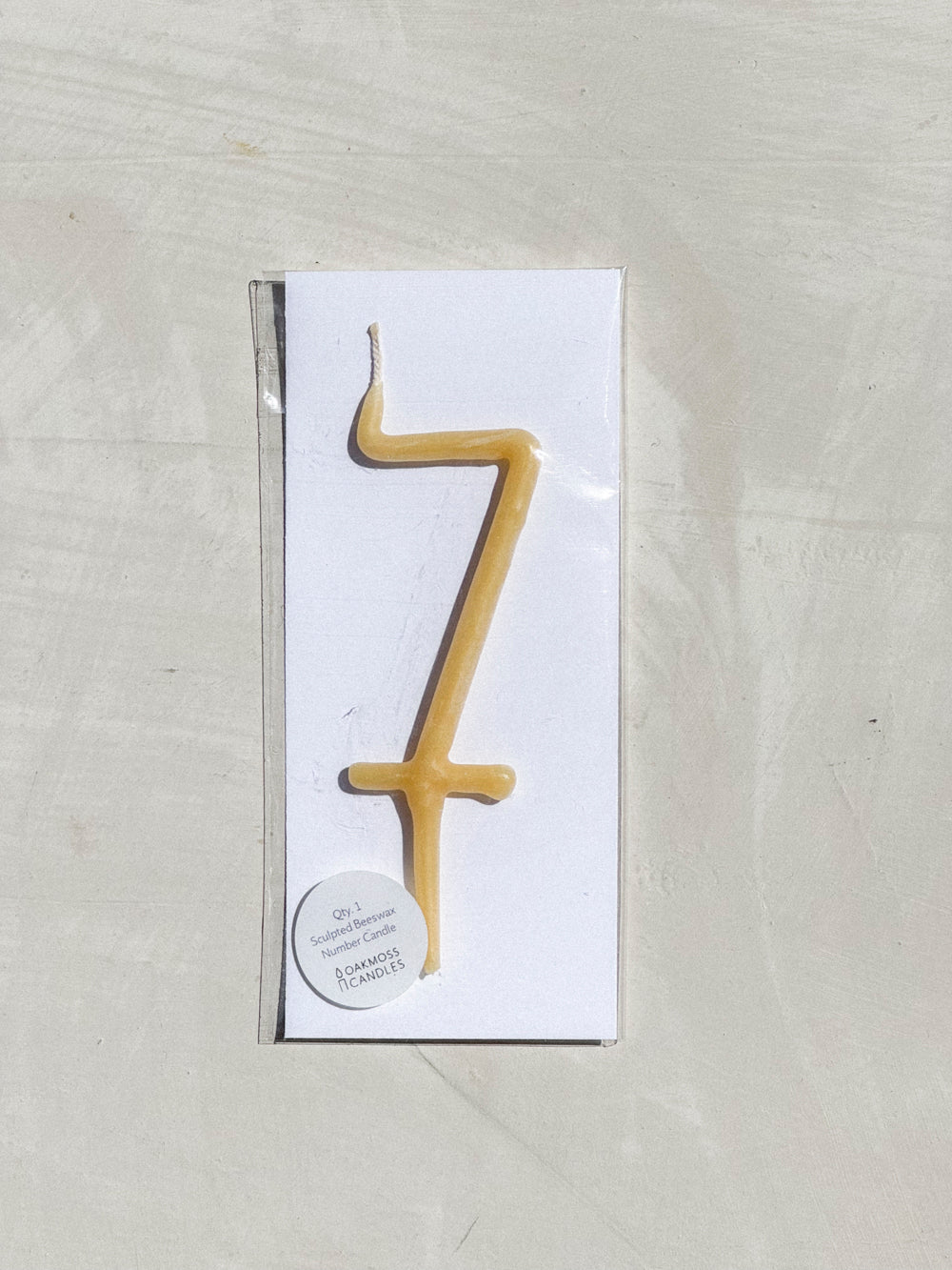 Hand Dipped Beeswax Number Candles