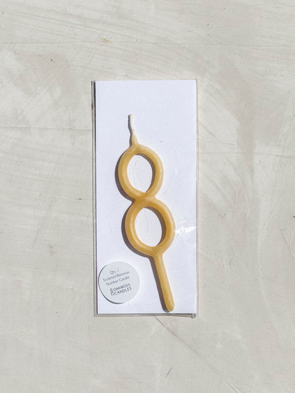 Hand Dipped Beeswax Number Candles