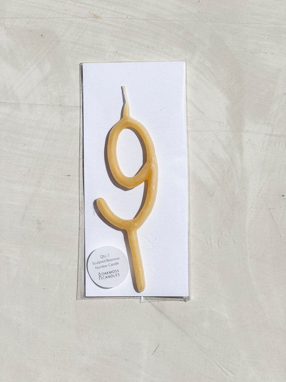 Hand Dipped Beeswax Number Candles