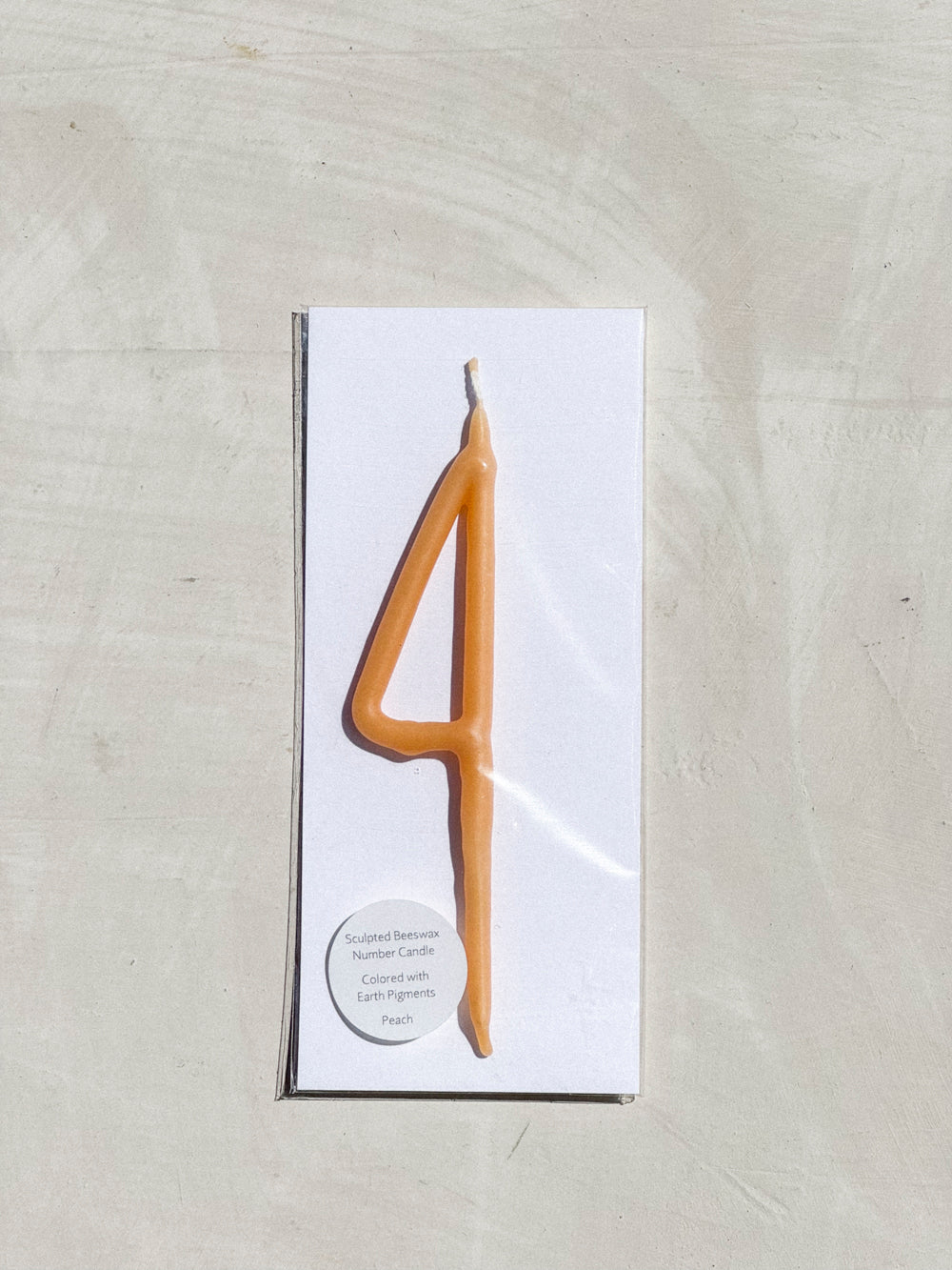 Hand Dipped Beeswax Number Candles