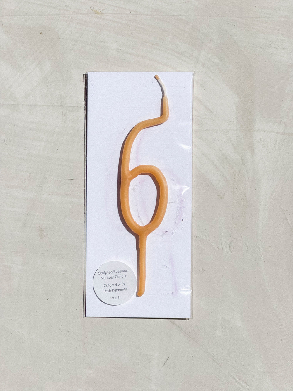 Hand Dipped Beeswax Number Candles