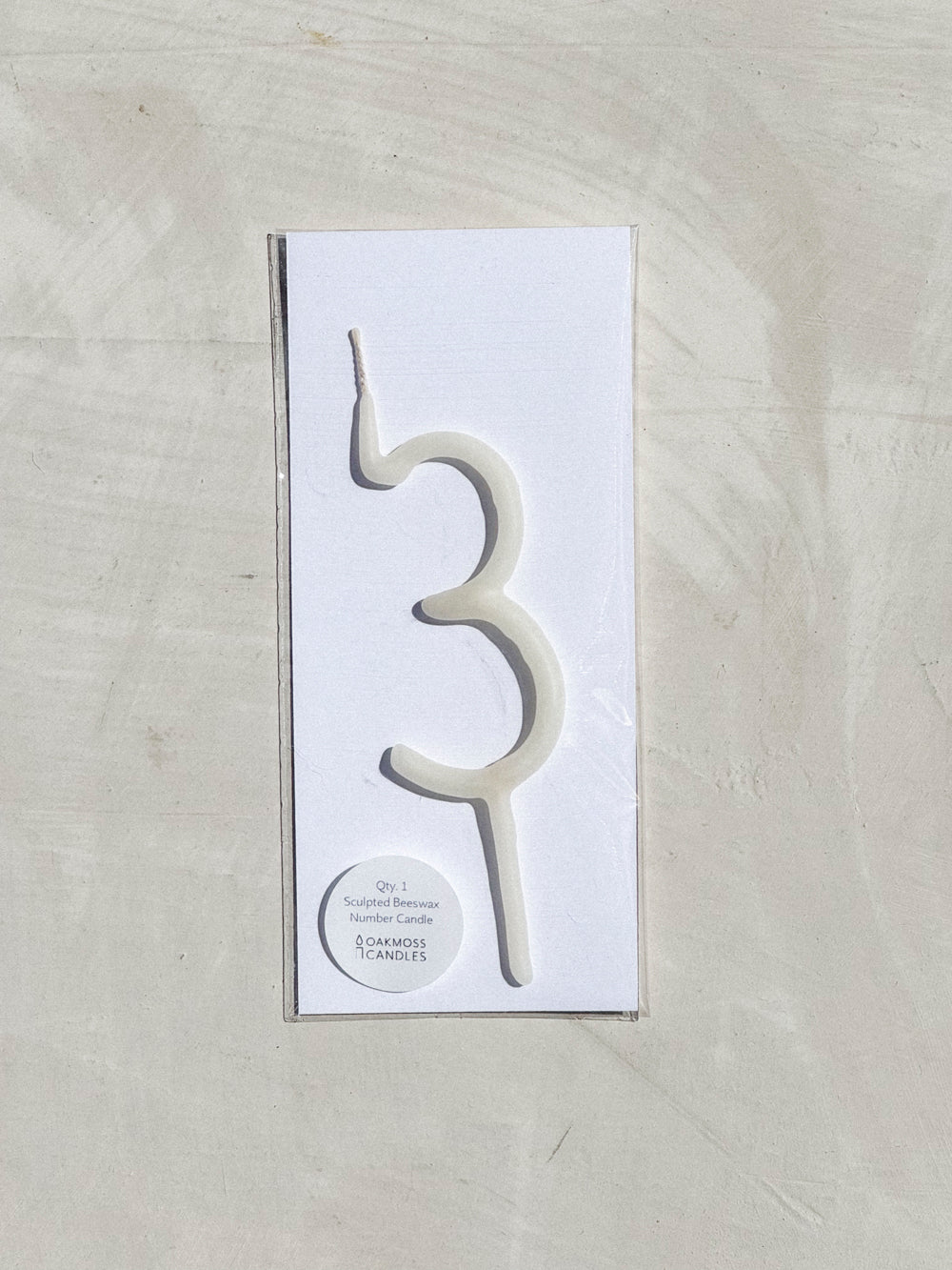 Hand Dipped Beeswax Number Candles